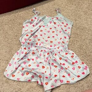 Heart Print pajama set